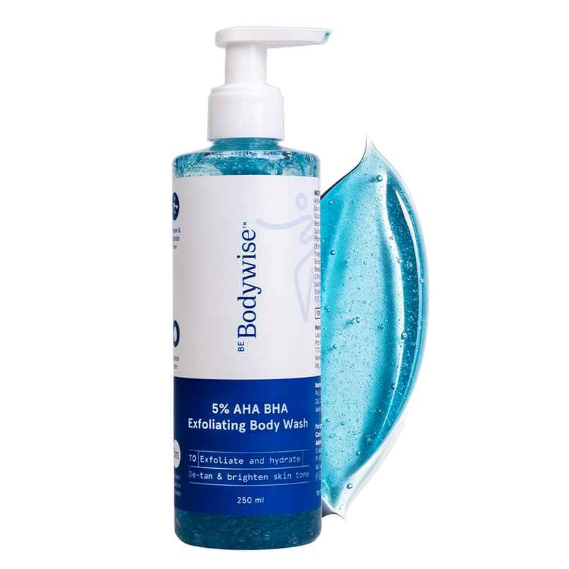 Be Bodywise De-tan Exfoliating 5% AHA BHA Body Wash Shower Gel Be Bodywise De-tan Exfoliating 5% AHA BHA Body Wash Shower Gel