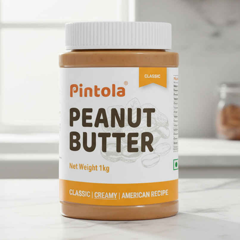 Pintola Classic Peanut Butter Creamy Original American Recipe With High Protein Fiber Pintola Classic Peanut Butter Creamy Original American Recipe With High Protein Fiber
