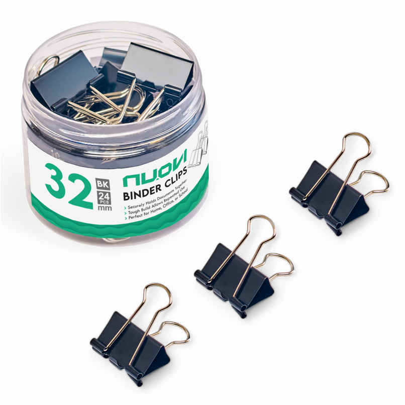 Nuovi Binder Clips | Black - 32 mm