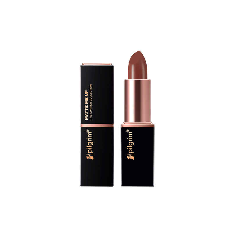 Pilgrim Matte Bullet Lipstick Intense Colour Transferproof Smudgeproof | Mocha Bliss 04 Pilgrim Matte Bullet Lipstick Intense Colour Transferproof Smudgeproof | Mocha Bliss 04