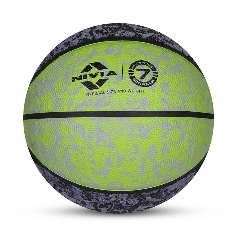 Nivia Graffiti Basketball Black And Green Size - 7 Nivia Graffiti Basketball Black And Green Size - 7