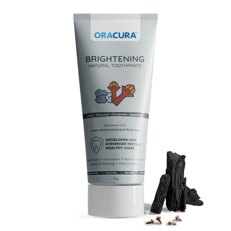 Oracura Brightening Natural Toothpaste Charcoal
