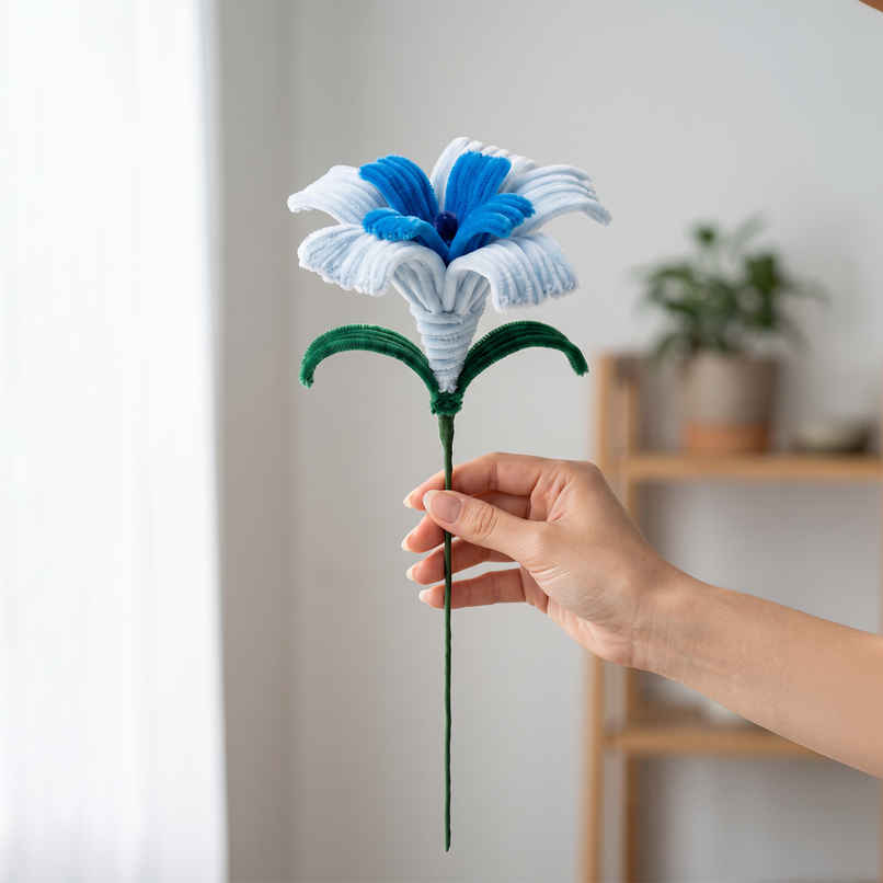 Kyari Handmade Blue Lily Flower Kyari Handmade Blue Lily Flower