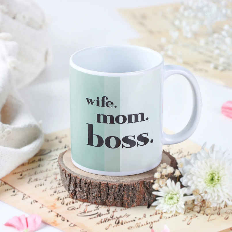Wife Mom Boss Womens Day Ceramic Mug | FNP