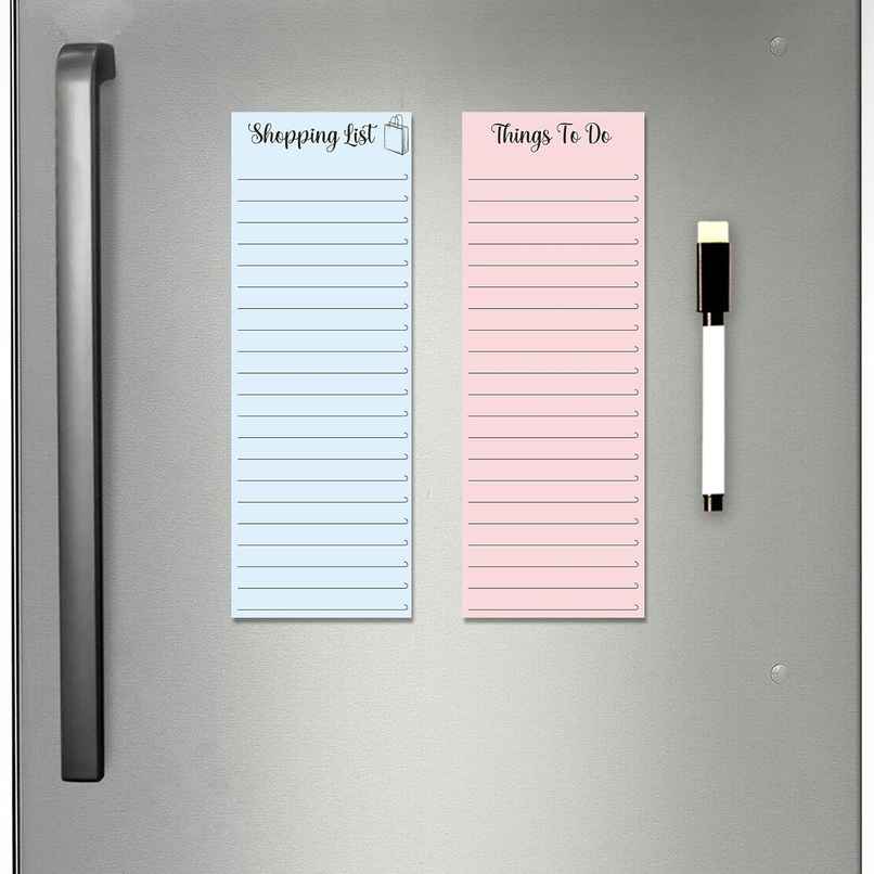 DALUCI Magnetic Shopping List and To Do Planner for Fridge | Multicolor DALUCI Magnetic Shopping List and To Do Planner for Fridge | Multicolor
