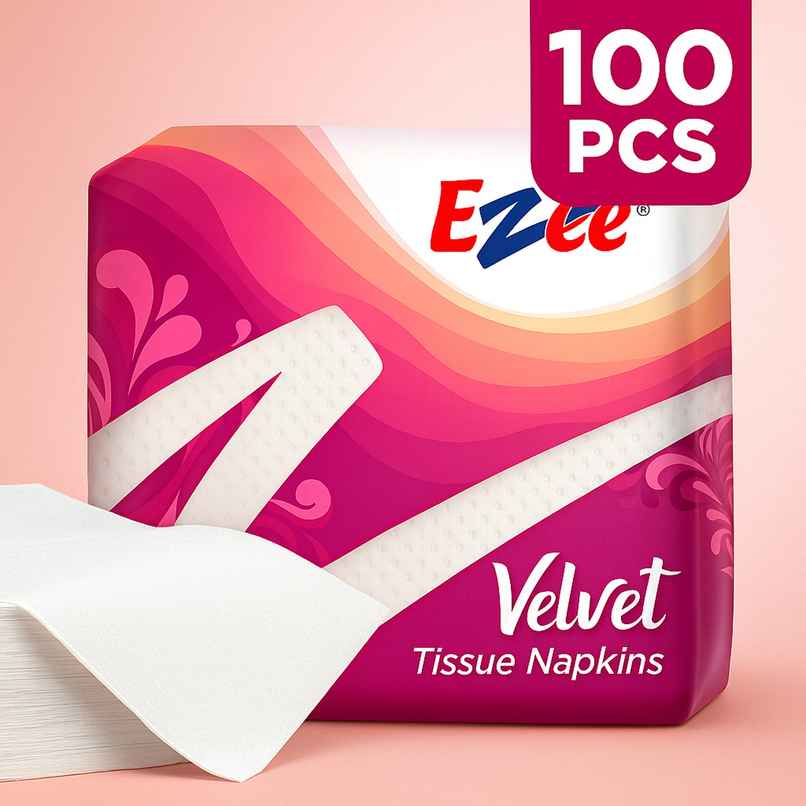 Ezee Velvet Tissue Paper Napkins | 100 Sheets