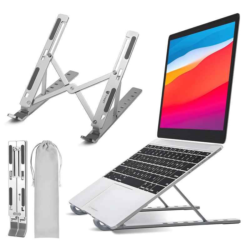Perpetual Adjustable Aluminum Laptop Stand Grey Perpetual Adjustable Aluminum Laptop Stand Grey