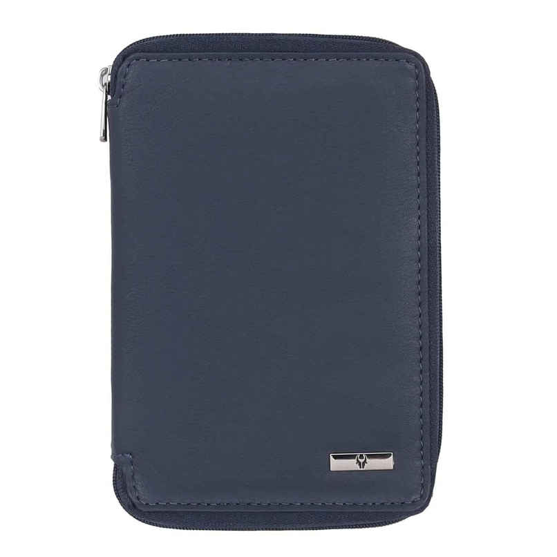 WILDHORN Leather Full Zipper Cover Passport Holder for Men & Women | Blue WILDHORN Leather Full Zipper Cover Passport Holder for Men & Women | Blue