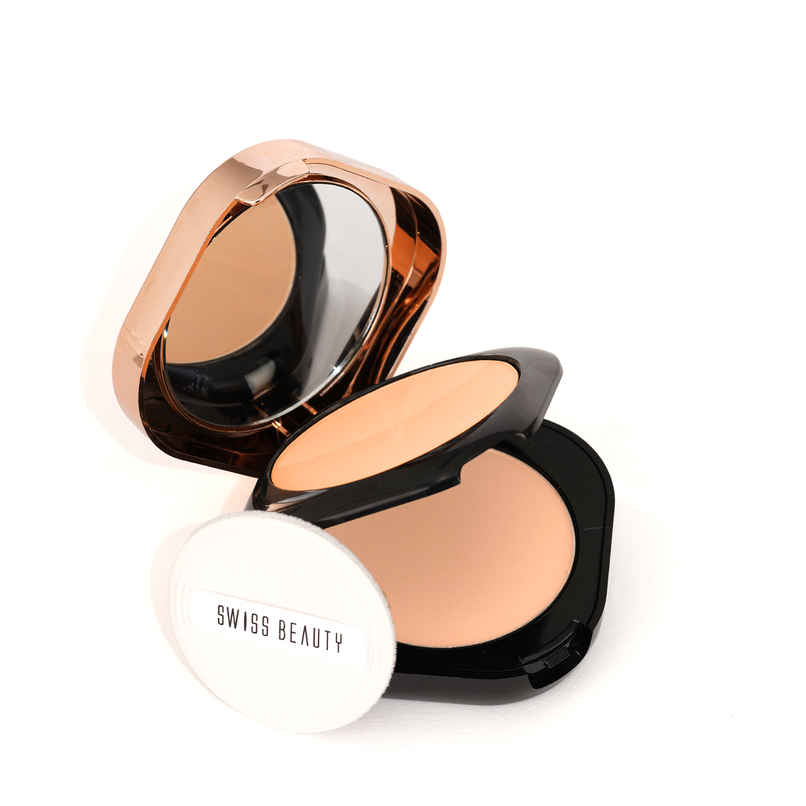 Swiss Beauty Double Duty Compact Powder - 02 Vanilla Sand & Vanilla Glow