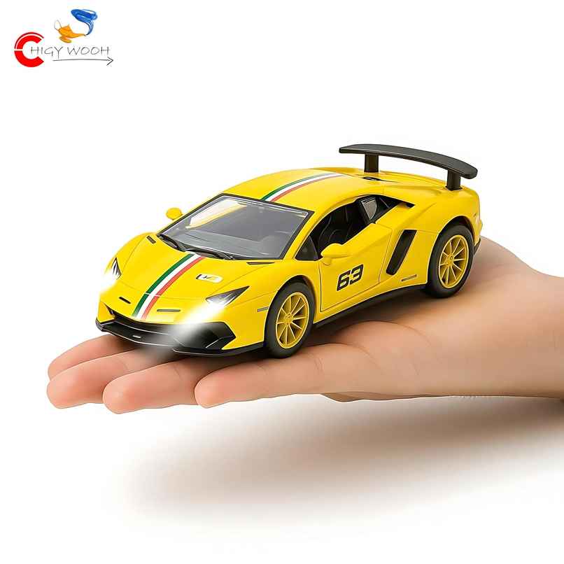 Chigy Wooh Lamborghini Die-Cast Model Alloy Metal Pull Back Action Toy Vehicles,Assorted