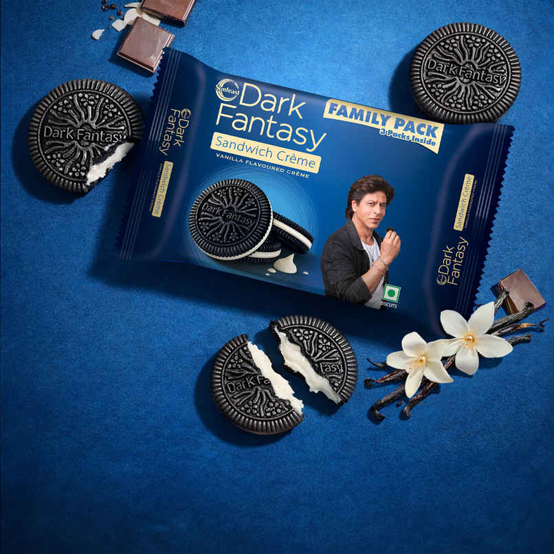 Sunfeast Dark Fantasy Vanilla Sandwich Creme Biscuits