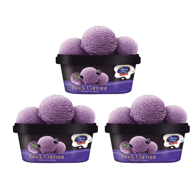 Dairy Day Black Currant Ice Cream Tub  Combo