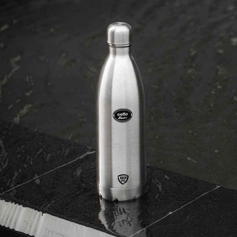 Cello Swift Thermosteel Water Bottle 500ml, Silver