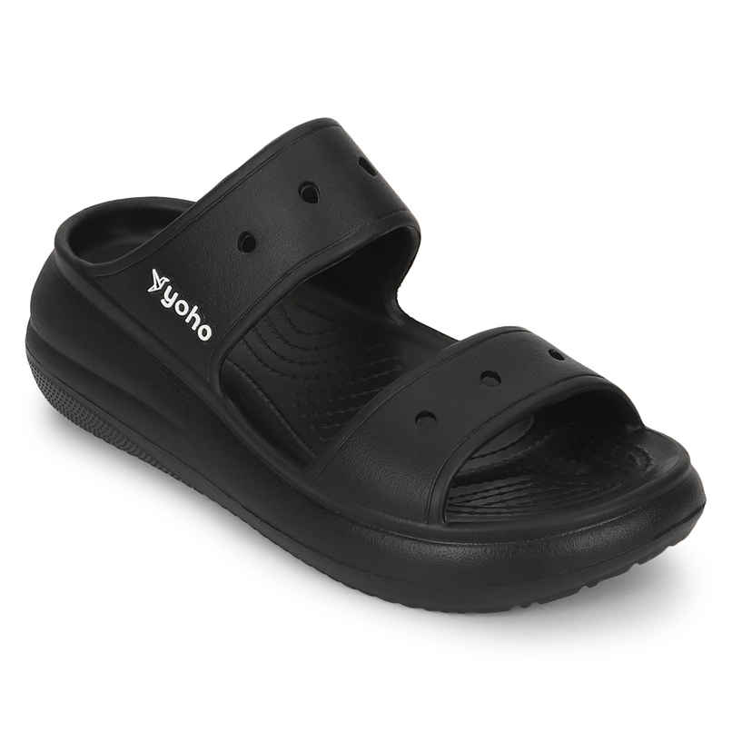 Yoho Women Double Strap Clog Classic Black - UK7 Yoho Women Double Strap Clog Classic Black - UK7