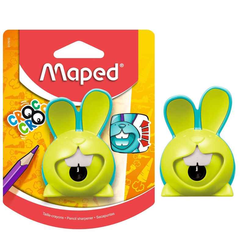 Maped Croc Croc 1 Hole Pencil Sharpener For Kids Maped Croc Croc 1 Hole Pencil Sharpener For Kids