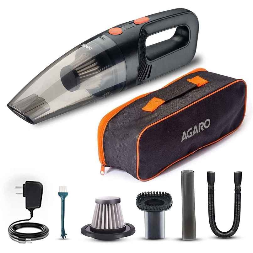Agaro Cordless Rechargeable Car Vacuum Cleaner, Portable, Handheld, 100W, 5.5Kpa Suction Agaro Cordless Rechargeable Car Vacuum Cleaner, Portable, Handheld, 100W, 5.5Kpa Suction