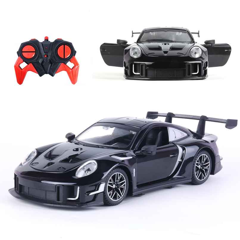 Race n Roll RC Door Opening Car | 1200mAh | 100+ft Range | Drift | Por Black