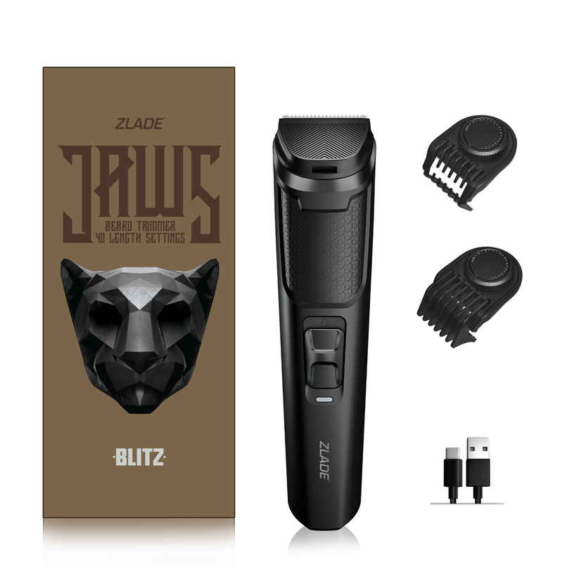 Zlade Jaws Blitz Rechargeable High-Precision Beard Trimmer | 40 Length Settings