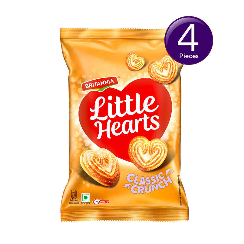 Britannia Little Hearts Classic Crunch Flavoured Biscuits |  Combo