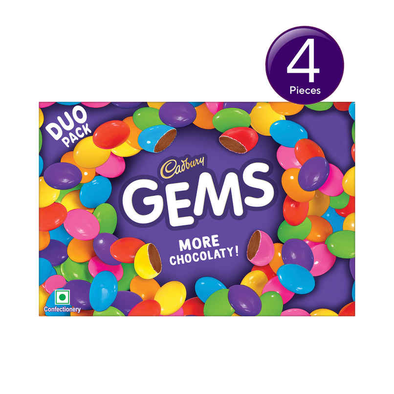 Cadbury Gems Chocolate Duo Pack Combo Cadbury Gems Chocolate Duo Pack Combo