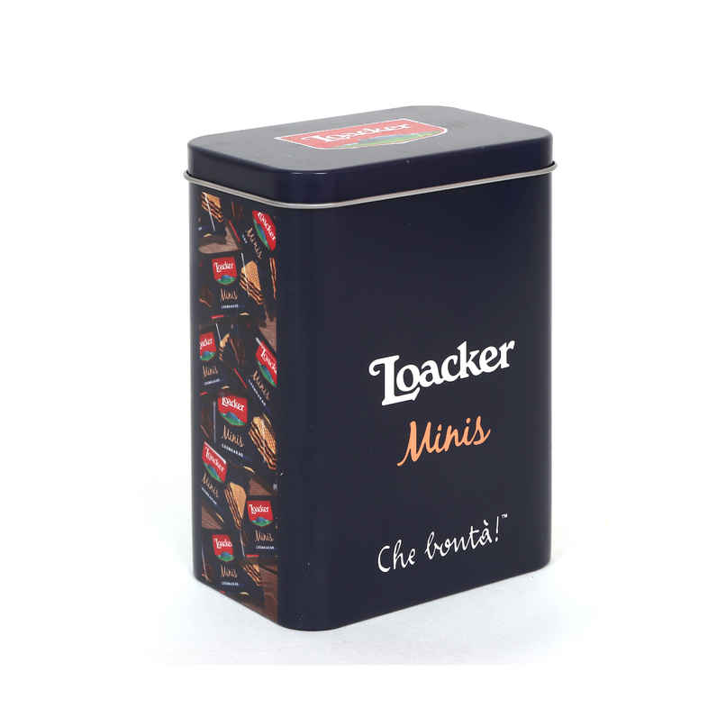 Loacker Minis Chocolate Wafer Cookies with Tin Loacker Minis Chocolate Wafer Cookies with Tin