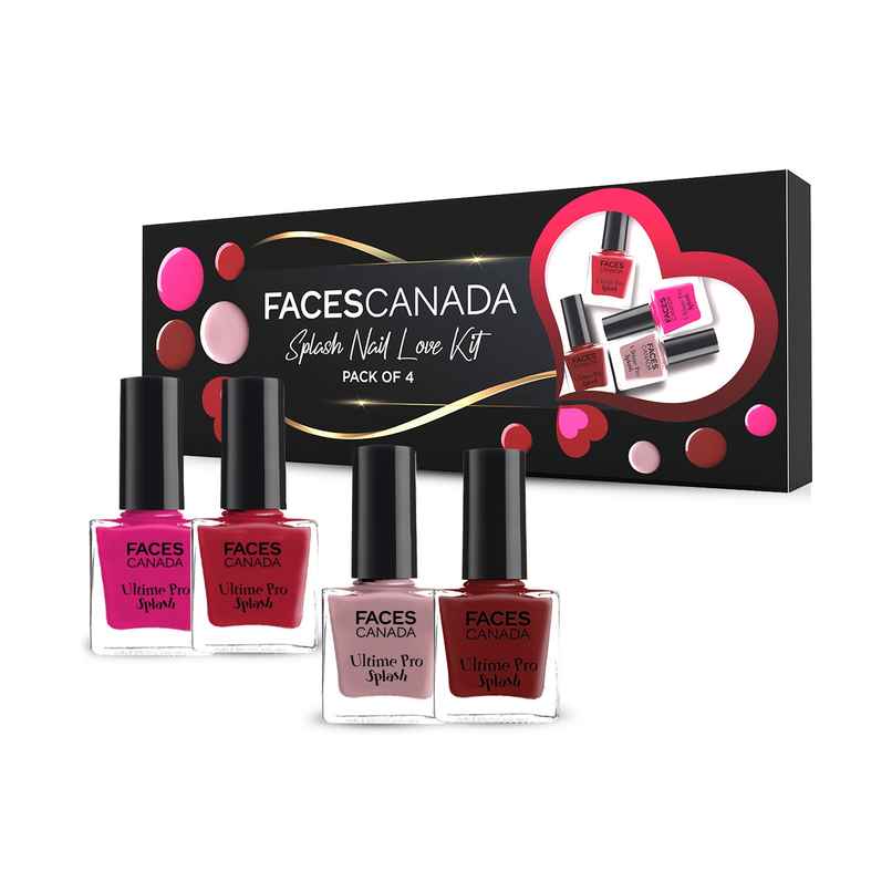 Faces Canada Splash Nail Love Kit Nail Polish Valentines Day Gift Set