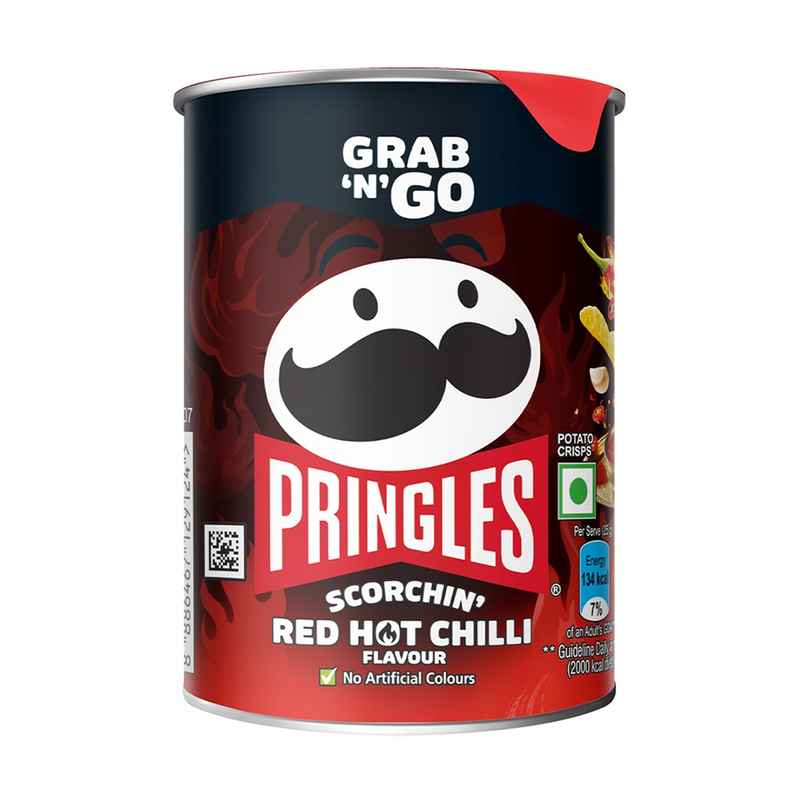 Pringles Scorchin Red Hot Chilli | Spicy & Crispy Pringles Scorchin Red Hot Chilli | Spicy & Crispy