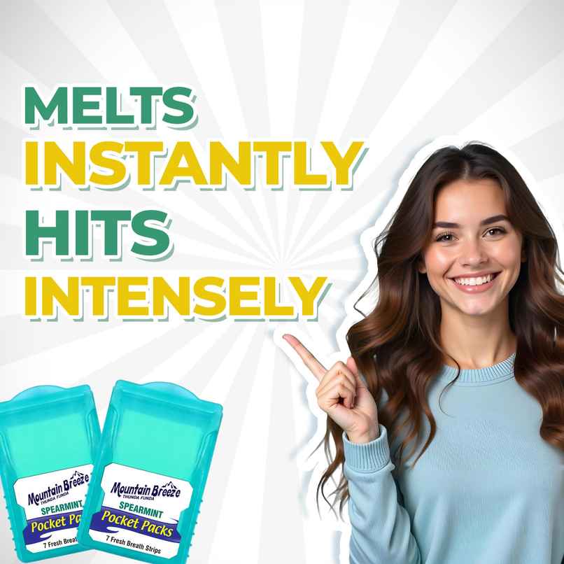 MOUNTAIN BREEZE Sugar Free Strip | Spearmint