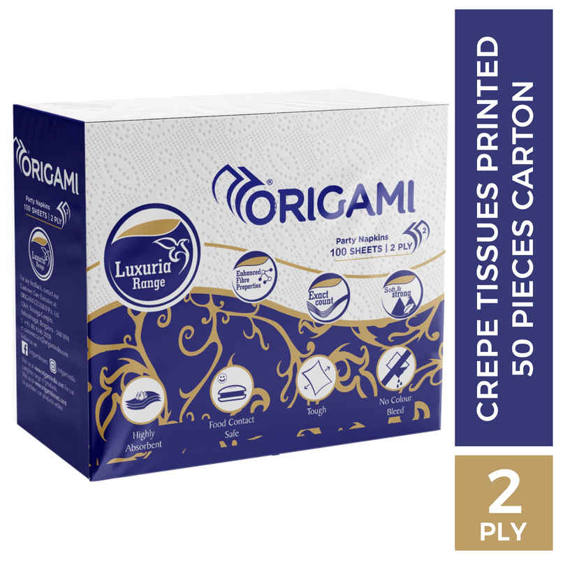 Origami Luxuria Printed Party Napkins | Table Top | 2 Ply