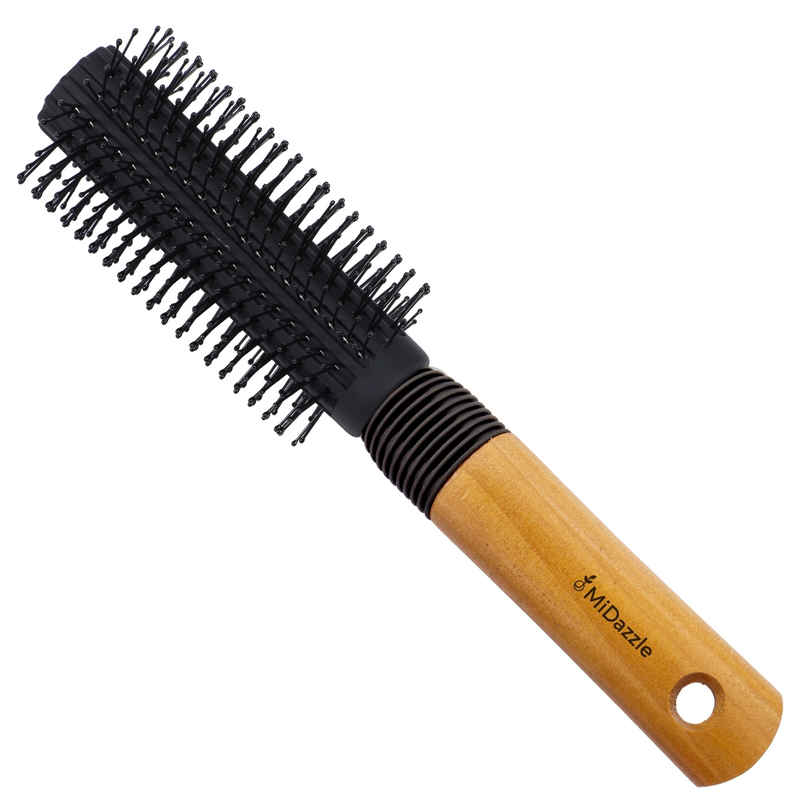 Midazzle Luxury Round Hair Brush with High|Quality Wooden Handle | MIHB0037 Midazzle Luxury Round Hair Brush with High|Quality Wooden Handle | MIHB0037