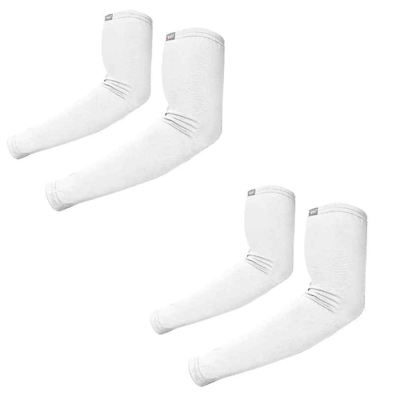 Autofy Pro-Fit 240 Gsm Unisex Arm Sleeves Uv Protection All Weather Use | Pack Of 2 / 4 Pcs | White Autofy Pro-Fit 240 Gsm Unisex Arm Sleeves Uv Protection All Weather Use | Pack Of 2 / 4 Pcs | White