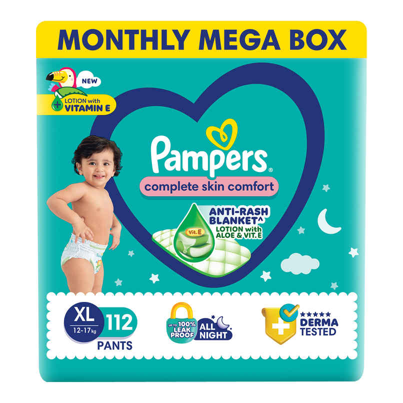 Pampers All Round Protection Pant Style Diaper | XL | 112 pcs