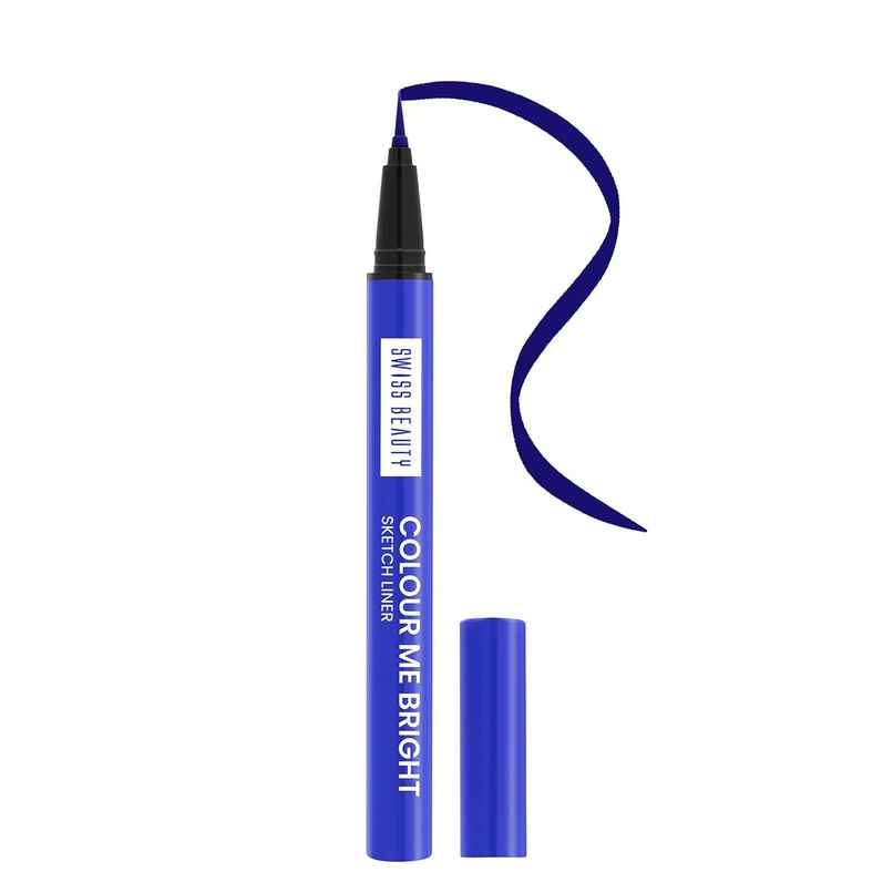 Swiss Beauty Colour Me Bright Sketch Eyeliner | 08 Obsessive Blue