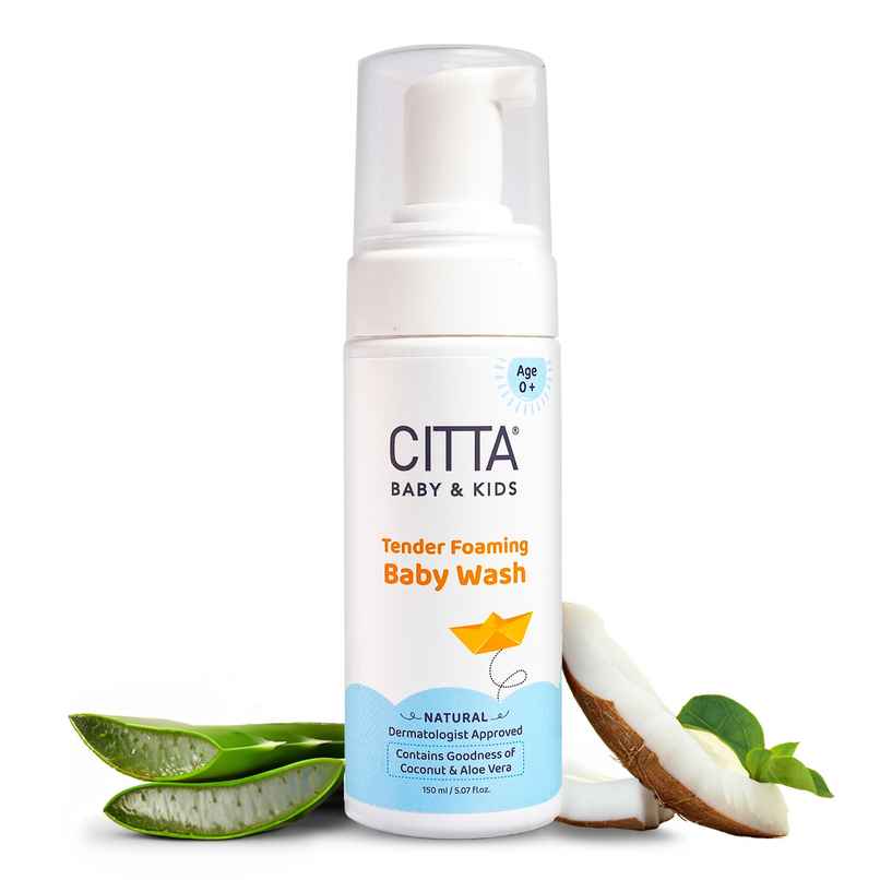 Citta Tender Foaming Baby Wash With Coconut & Aloe Vera