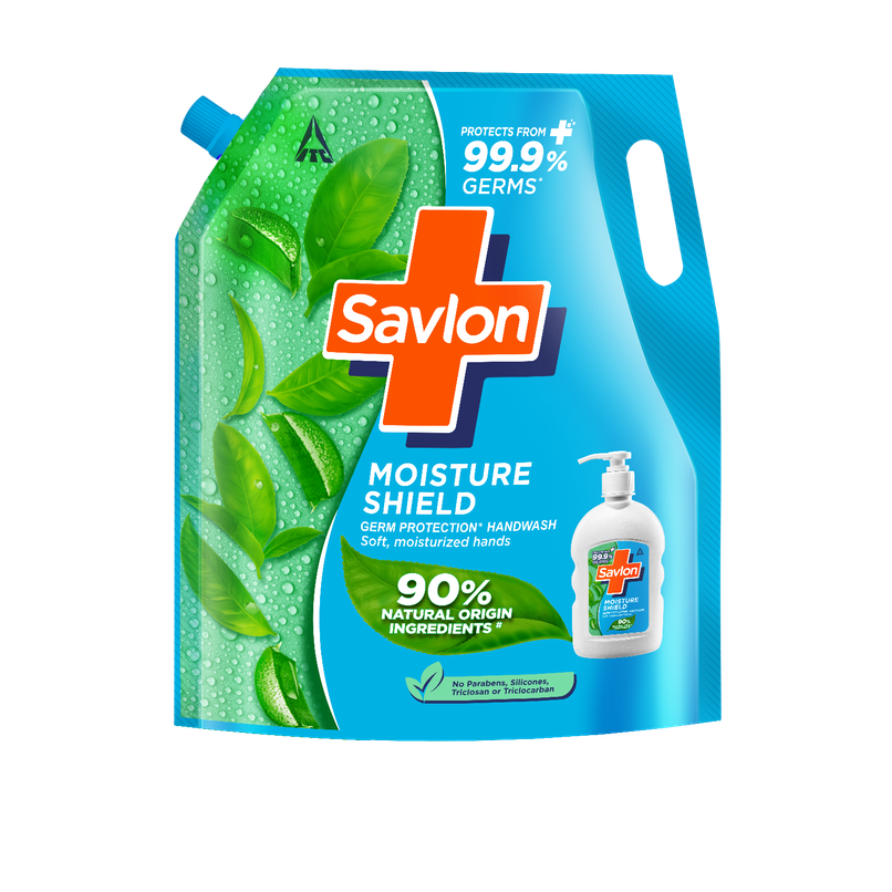 Savlon Moisture Shield Handwash Refill Pack 1.3L| For soff hands| Value Pack