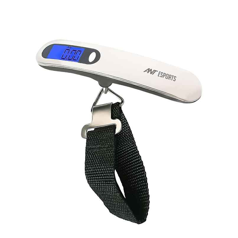 Ant Aels020 Portable Digital Luggage Weighing Scale | White - 1 Unit Ant Aels020 Portable Digital Luggage Weighing Scale | White - 1 Unit