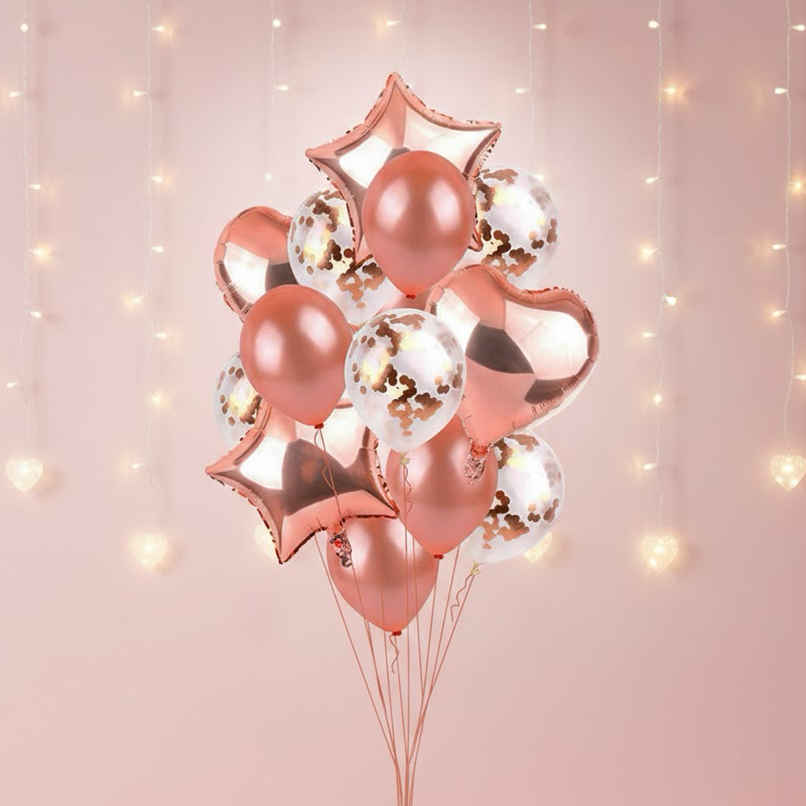 Decoration Rose Gold Balloon Combo | Party Propz