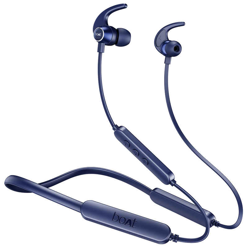 boAt Rockerz 255 Pro+ Bluetooth Neckband w/ 60H Playback, ASAP Charge & Dual Pairing (Navy Blue)