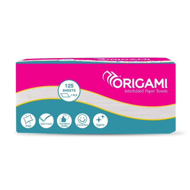 Origami Value Pack Interfolded Paper Towels | 125 Pulls Origami Value Pack Interfolded Paper Towels | 125 Pulls