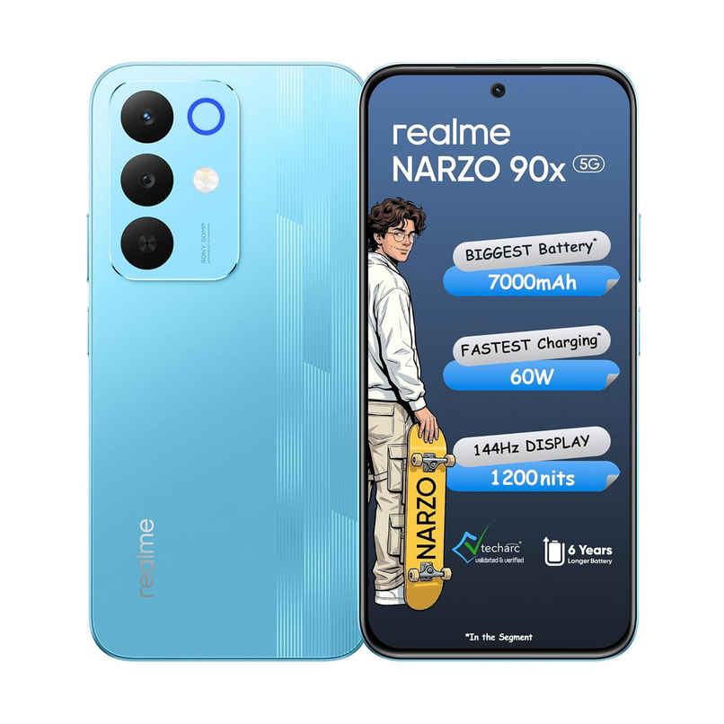 Realme Narzo 90x 5G Flash Blue 6GB RAM 128GB Storage