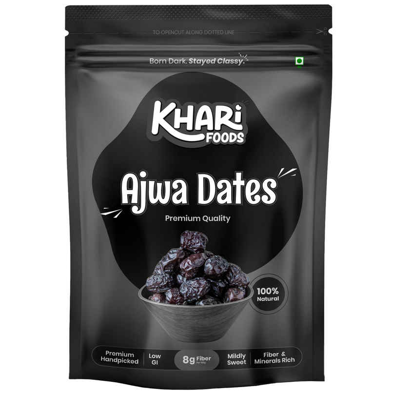 Khari Foods Premium Ajwa Dates | Minerals Rich Khajur Dry Fruit Khajoor Khari Foods Premium Ajwa Dates | Minerals Rich Khajur Dry Fruit Khajoor