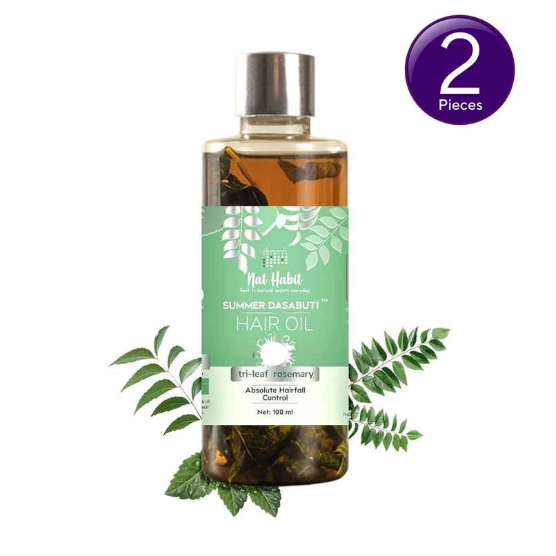 Nat Habit Rosemary Hair Oil For Hairfall Control & Hair Growth Combo