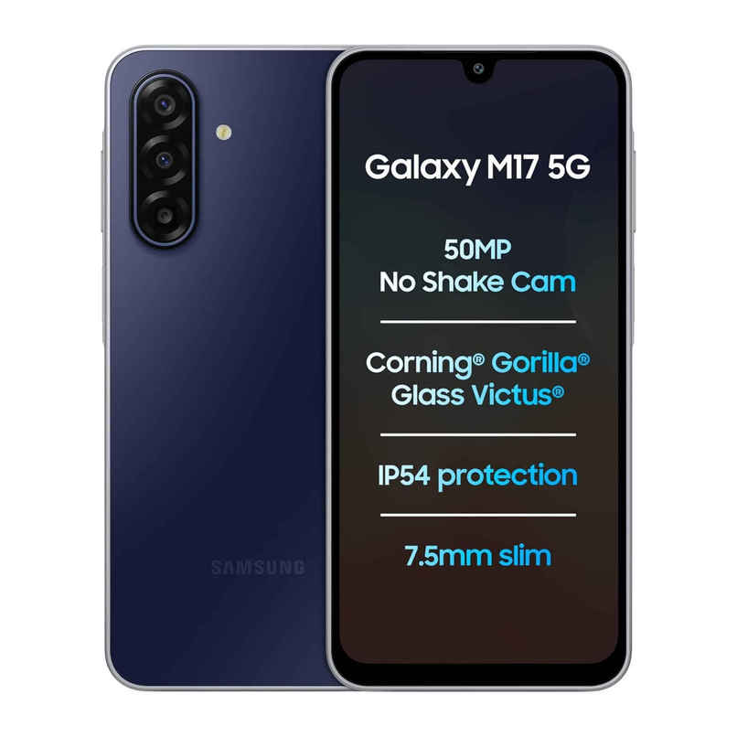 Samsung Galaxy M17 5G Circle to Search | Gemini Live | 4GB RAM, 128GB Storage | Sapphire Black Samsung Galaxy M17 5G Circle to Search | Gemini Live | 4GB RAM, 128GB Storage | Sapphire Black