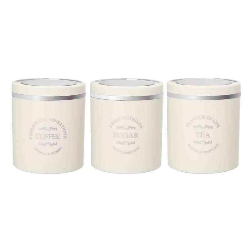Jaypee Plus Classique Tea Coffee Sugar Air Tight Containers | Ivory - 750 ml