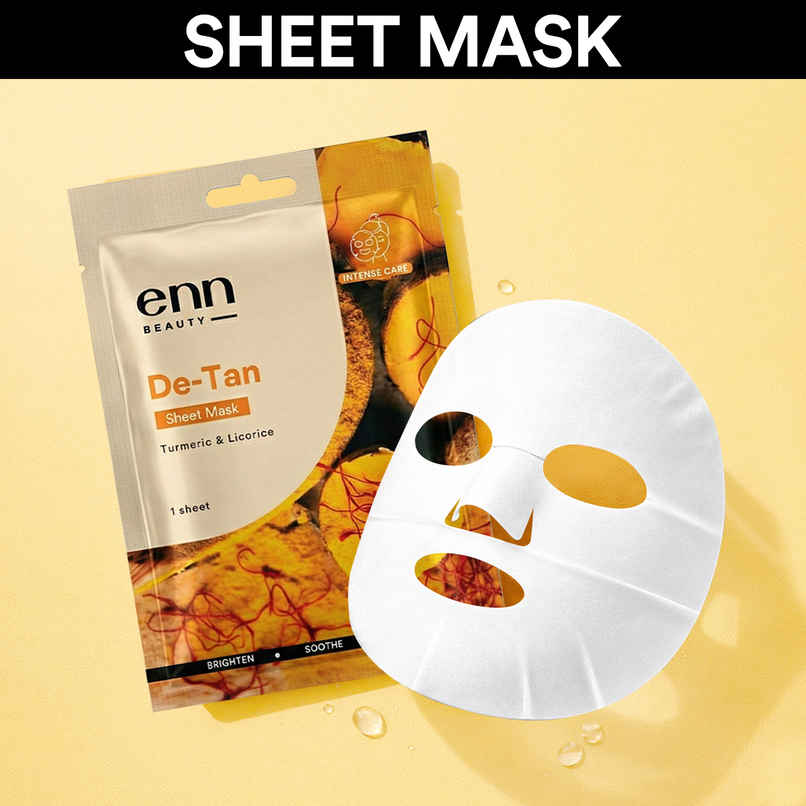 ENN Beauty DeTan Sheet Mask | Brightening & Sun Tan Removal Care