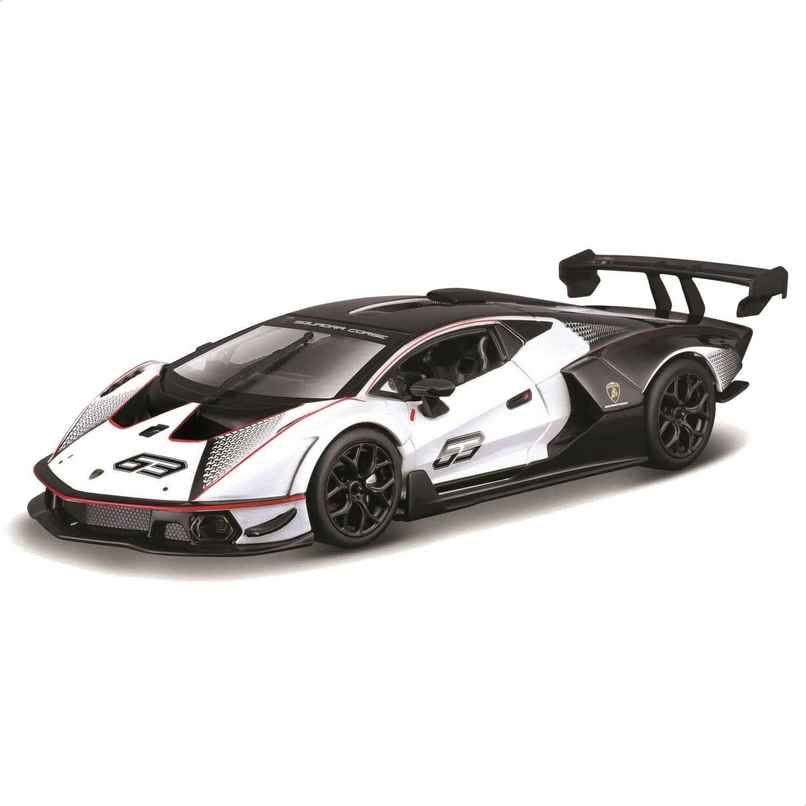 Bburago Licensed 1:24 Racing Lamborghini Essenza | White Bburago Licensed 1:24 Racing Lamborghini Essenza | White