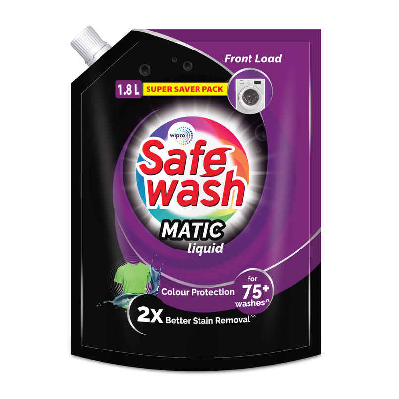 SafeWash Front Load Matic Premium Detergent Liquid | 2X Stain Removal