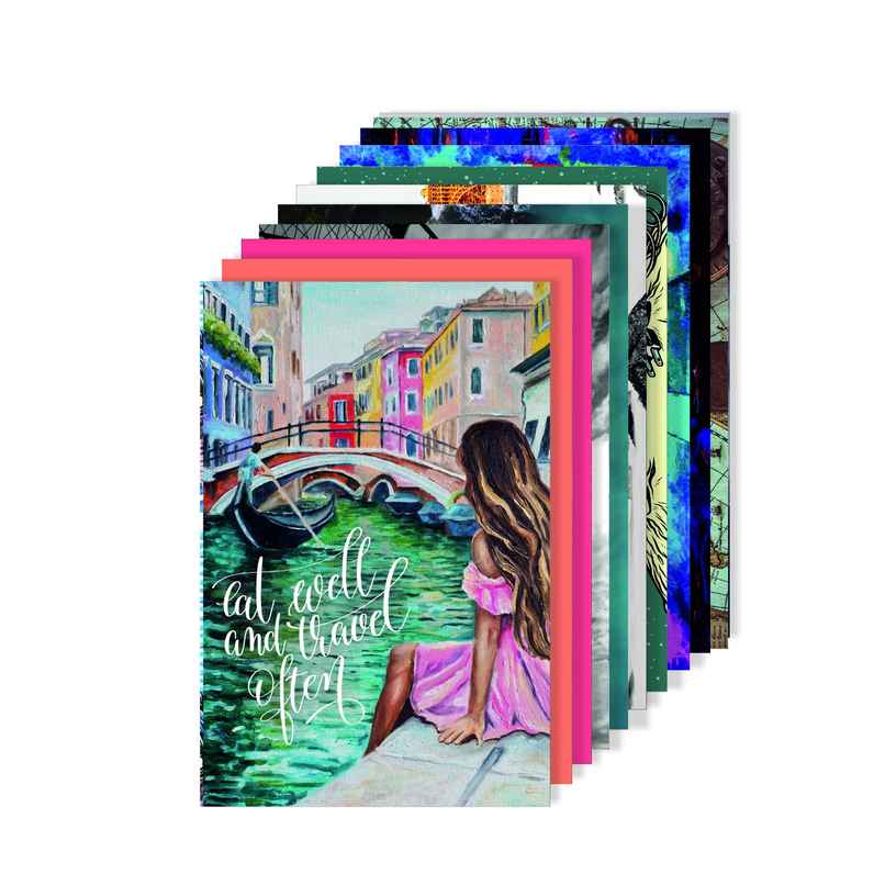 Paper Plane Design Travel Theme Wall Posters | Set of 10 | (12 Inch x 18 Inch) D18