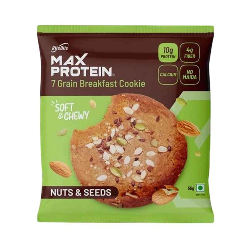 Ritebite Max Protein Cookie Nuts & Seeds, No Maida Multigrain Premium Biscuit Cookies
