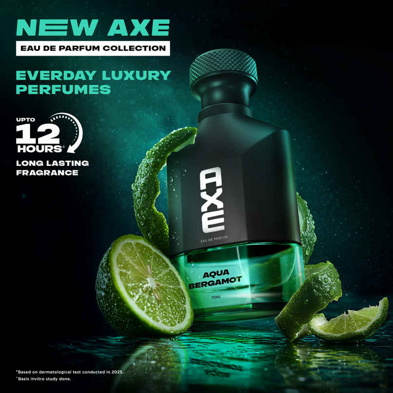 Axe Premium Luxury Perfumes | Aqua Bergamot 12 hours long lasting Fragrance